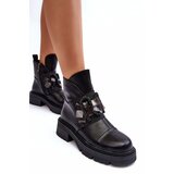 S. BARSKI Women's Flat Heel and Platform Ankle Boots Black Linestta | ePonuda.com