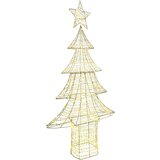 vidaXL Božično drevo med 240 LED Toplo bela 180 cm PET | Shoptok.si