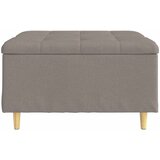  Otoman za pohranu s jastukom Sivo-smeđa 80 x 80 x 45 cm tkanina | shoptok.hr