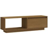 vidaXL TV omarica medeno rjava 110x30x33,5 cm trdna borovina | Shoptok.si