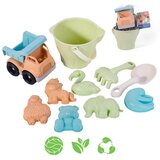Woopie green set kanti za pijesak s automobilom 11 kom. biorazgradiv organski materijal | shoptok.hr