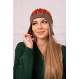  Women's cap Nikol K405 white+red+mocca Cijene