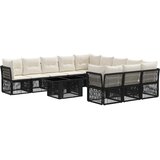  Sjedeća garnitura za vrt 12 kom. Crna poliratan 100 x 55 x 73 cm | Shoptok.si