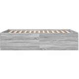  Okvir kreveta siva boja hrasta 140 x 200 cm konstruirano drvo | shoptok.hr