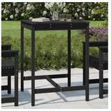  Vrtni stol crni 82 5x82 5x110 cm od masivne borovine | shoptok.hr