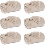  Pokrivači za bacanje 6 pcs Bež 150 x 200 cm Runo | shoptok.hr