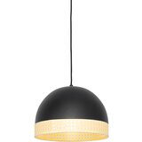 QAZQA Orientalska viseča svetilka črna z ratanom 30 cm - Magna Rattan Cene