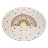 RugsX Preproga KIDDO 5151 krog bela / svetlo siva, mavrica, zvezde za otroke, senzorična cercle 120 cm, (5000308186) | Shoptok.si