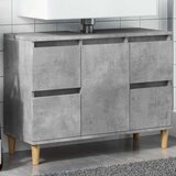 vidaXL Ormarić za umivaonik siva boja betona 80 x 33 x 60 cm drveni | shoptok.hr