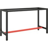  Okvir za delovno mizo mat črn in mat rdeč 140x50x79 cm k | Shoptok.si