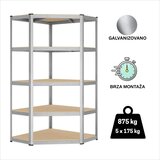 Epro Metalna montažna ugaona polica Standard, 180x90x40 cm, 875kg, (5x175kg) Cene