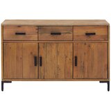  Komoda smeđa 110 x 35 x 70 cm od masivne borovine | shoptok.hr
