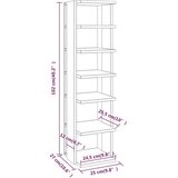  Stalci za cipele 2 kom smeđi hrast 27 5 x 27 x 102 cm drveni | shoptok.hr