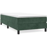 Maison Chic Box spring postelja - Vzmetna postelja z vzmetnico temno zelena 90x200 cm žamet SL19013, (21894030) Cene