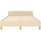  Okvir kreveta bez madraca krem 120x190 cm od tkanine | shoptok.hr