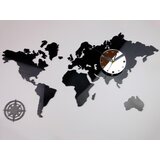 Moderna stenska ura WORLD NH021 (samolepilne večdelne stenske) | Shoptok.si
