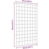 vidaXL Komplet ograje za ribnik 8 pcs Zelena 50 x 80 cm Jeklo | Shoptok.si