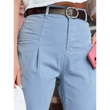 DStreet Spodnie damskie chinosy CHINOSKA niebieskie | shoptok.hr