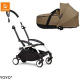 Stokke Ogrodje vozička white frame z new born shell Yoyo® toffee | Shoptok.si