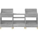  Set medijskih polica 3 kom. Siva Sonoma 212 x 46 x 112 cm | shoptok.hr