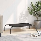  Povišeni krevet za pse crni 90x50x20 cm Oxford tkanina i čelik | shoptok.hr
