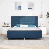  Krevetna konstrukcija s uzglavljem Plava 180 x 200 cm tkanina | shoptok.hr