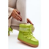 Boto Women's tied snow boots in olive green Soia | shoptok.hr