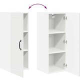 vidaXL zidni kuhinjski ormarić s policom 2 pcs visoki sjaj bijela | shoptok.hr