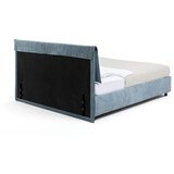 Bonami Selection Plavi tapecirani bračni krevet s prostorom za pohranu s madracem/letvičastim okvirom 180x200 cm Myra Pillow - | shoptok.hr