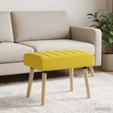  Klupa s utorima Svijetlo žuta 60 x 40 x 45 cm Tkanina | Eponuda.com