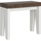 Ityhome 90 x 77 konzolna miza bela/rjava, (20847626) | Shoptok.si