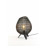 Light & Living Crna stolna lampa (visina 37 cm) Yumi -