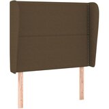 Maison Chic vzglavna omarica - nočna omarica - posteljna omarica z ušesi temno rjavo 93x23x118/128 cm blago, (21711875) Cene