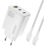 Dudao 65W STENSKI POLNILEC ZA TELEFONE 1 USB-C S PD KABLOM, (5000306014) Cene