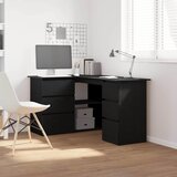  Stol s ladicama Crni hrast 145 x 100 x 76 cm Konstruirano drvo | shoptok.hr