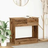 vidaXL Konzolni stol s ladicama staro drvo 85,5x38,5x74,5 cm Cene