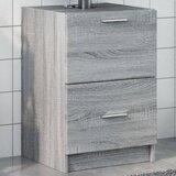 vidaXL Omarica za umivalnik siva sonoma 40x37x59 cm inženirski les Cene