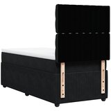Box spring krevet s madracem crni 80 x 200 cm baršunasti | shoptok.hr