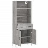  Visoka komoda siva sonome 69,5x34x180 cm od konstruiranog drva | shoptok.hr