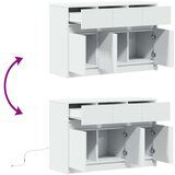 TV ormarić LED bijeli 91x34x61 cm od konstruiranog drva | shoptok.hr