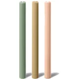 Ribbed Candles Blooming Flower