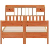  Krevet s regalom za knjige bez madraca 150x200 cm od borovine | shoptok.hr