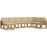  Set vanjskih sofa 8 kom. Bijela i bež | shoptok.hr
