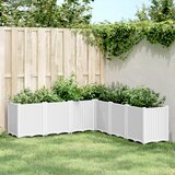 Maison Chic Vrtno cvetlično korito - Lonček za rože belo 160x160x53 cm PP, (22057472) | Shoptok.si