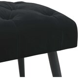  Klupa s gumbastim tkanjem Crna 110 x 40 x 46 cm Baršun | shoptok.hr