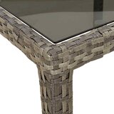  Stol za vrt Siva 90 x 90 x 75 cm poliratan | shoptok.hr