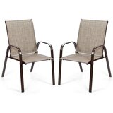 Costway Set vrtnih stolov 2 kosa sive barve, (5000007096) | Shoptok.si