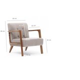  Fotelja DELI krem | Eponuda.com
