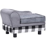 SOFA za pse siva 57 x 34 x 36 cm plišana | shoptok.hr