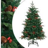  Umjetno božićno drvce sa šarkama, šiškama i bobicama 120 cm | shoptok.hr